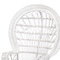 Bali & Pari Kallima Modern Bohemian White Natural Rattan Peacock Chair 242-13598-ZORO - alternate 3